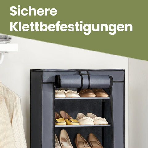 Rootz Shoe Shelf - Shoe Organizer - Storage Solution - Dust Protection - 46cm x 28cm x 126cm