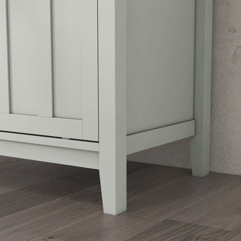 Rootz Buffet Cabinet - Sideboard - Storage Unit - Adjustable Shelf - 80W x 40D x 82H cm - Space for Dishes, Open Compartment, 8-Bottle Rack