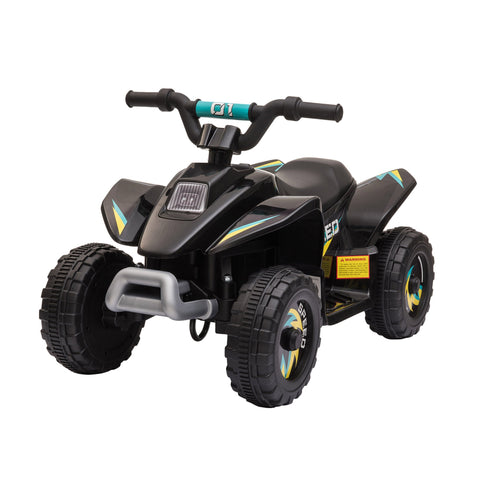 Rootz Quad Electric Vehicle for Kids - Children's Battery Car - Ride-On Toy - Realistic Driving Experience - 72 x 40 x 45.5 cm Black