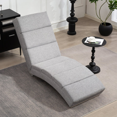 Rootz Upholstery Armchair - Relaxation Chair - Comfy Lounge Chair - Maximum Comfort - 160.5cm x 60.5cm x 93cm - Grey