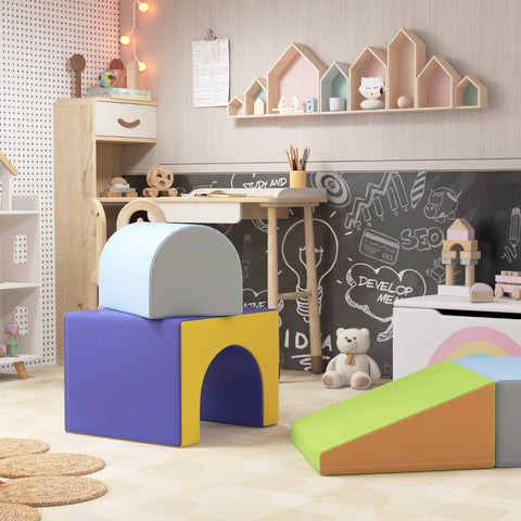 Rootz Soft Building Block Set - Foam Blocks - Kids Climbing Blocks - Safe & Easy to Clean - 150L x 50W x 39H cm