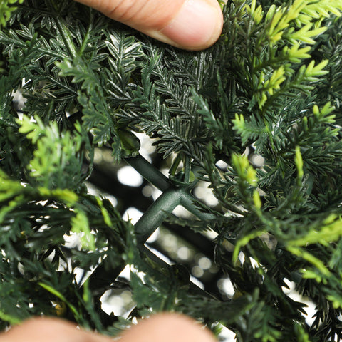 Rootz Artificial Plant Set of 2 - Decorative Plants - Faux Plants - UV Resistant - Lush Year-Round - 45cm Diameter