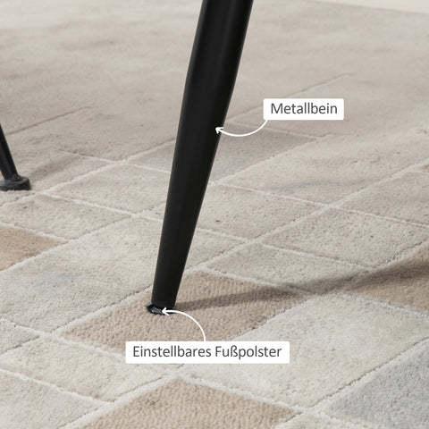 Rootz 2-Seater Sofa - Double-Sof - Two-Seater Lounge Chair - Modern Design - Supports Up to 160kg - 132cm x 66cm x 80cm - Grey