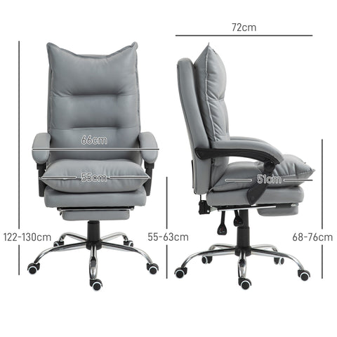 Rootz Ergonomic Office Chair - Desk Chair - Swivel Chair - Maximum Comfort - 66L x 72W x 122-130H cm