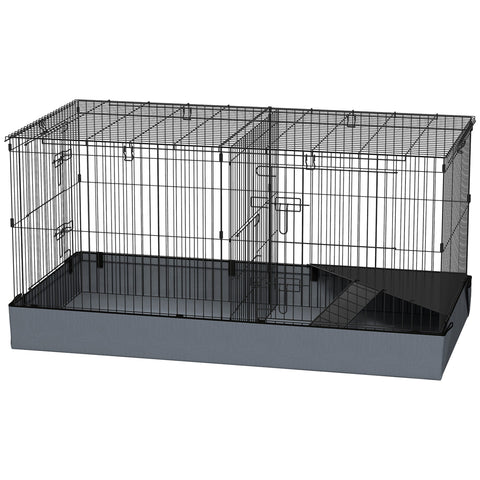 Rootz 2-in-1 Dwarf Hamster Cage - Small Animal Cage - Pet Enclosure - Waterproof Fabric - 121cm x 61cm x 61cm