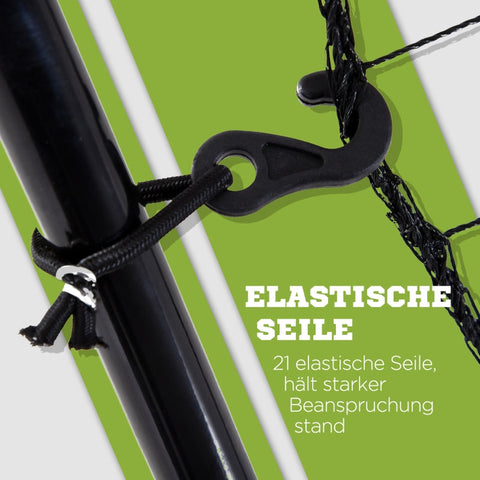 Rootz Baseball Rebounder Net - Soccer Rebound Net - Metal Frame - Weatherproof - Green Hit Zone - Lightweight - 123cm x 90cm x 174cm