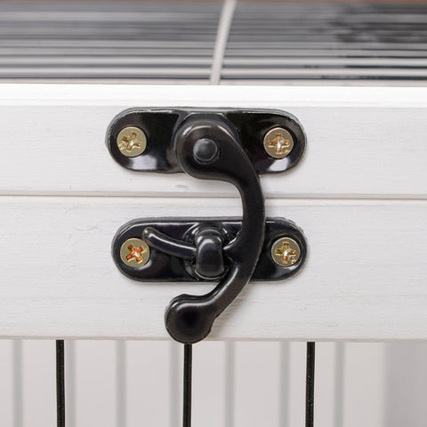 Rootz Rabbit Hutch - Animal House - Pet Enclosure - Spacious & Lockable - Non-Slip Ramp - 90cm x 53cm x 59cm