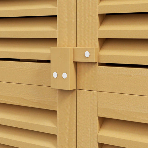 Rootz Garden Cabinet - Tool Shed - Outdoor Storage - Weatherproof - 87cm x 46.5cm x 160cm - Pine Wood - Bitumen Roof