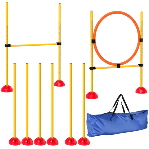 Rootz 3-part Agility Set for Dogs - Dog Training Equipment - Dog Skills Booster - Safe & Portable - Versatile Use - 83cm x 19.5cm x 103cm