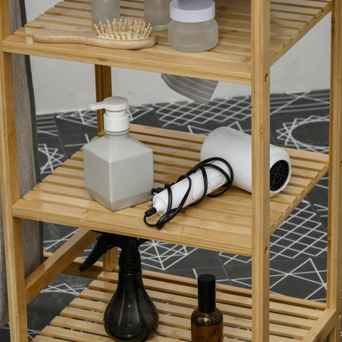 Rootz Bamboo Laundry Collector - Fabric Basket - Laundry Sorter - Ironing Board - 113cm x 34cm x 82cm - Eco-Friendly & Stylish Bamboo