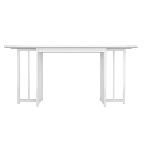 Rootz Modern Dining Table - Minimalist Desk - Simple Workstation - Durable Design - 158cm x 76cm x 75cm