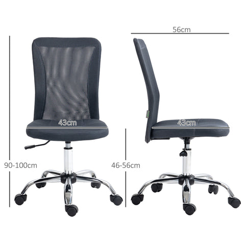 Rootz Ergonomic Office Chair - Desk Chair - Swivel Chair - Height Adjustable - 43L x 58W x 90-100H cm