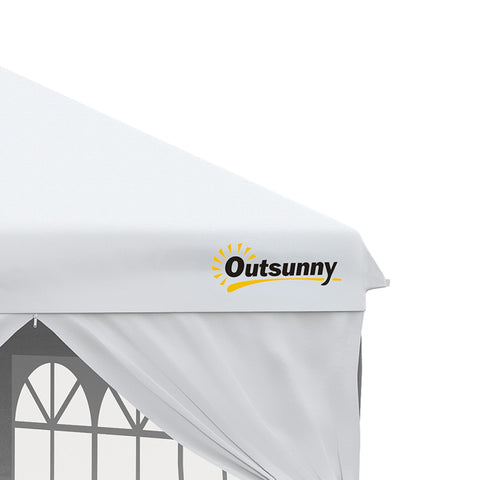 Rootz Pop-Up Garden Pavilion - Barnum Tent - Event Canopy - Easy Setup - 300cm x 300cm x 284cm