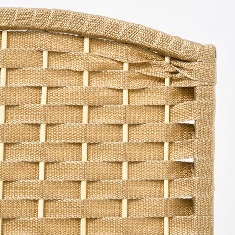 Rootz 6-Part Foldable Room Separator - Privacy Screen - Room Divider for Living Room - Durable Polypropylene - 240cm x 1.6cm x 170cm