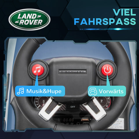 Rootz Electric Children's Car - Land Rover - Kids Electric Vehicle - Pushing Ride-On - Interactive Fun - 65cm x 43cm x 40cm