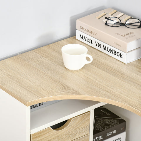Rootz Corner Desk Computer Table - Work Desk - Office Table - Space-Saving - 120cm x 60cm x 74cm