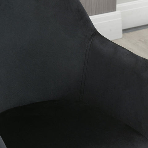 Rootz Dining Chair Set - Upholstered Chair - Velvet Fabric - Rubberwood Legs - Elegant Design - 54cm x 57cm x 80cm