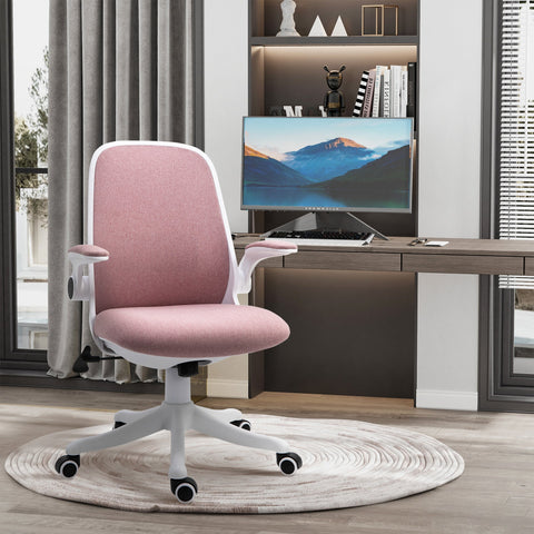 Rootz Pink Office Chair - Desk Chair - Ergonomic Seating - Adjustable Lumbar Support - 62.5cm x 60cm x 94-104cm