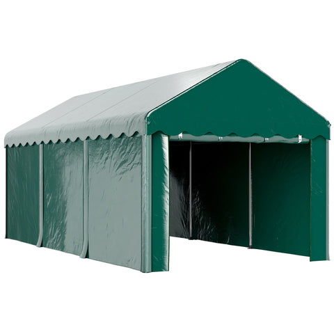 Rootz Garage Tent Carport - Vehicle Shelter - Boat Storage - UV Resistant - 594cm x 300cm x 280cm