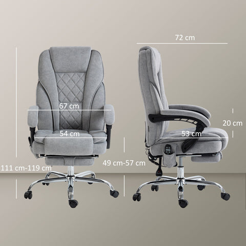 Rootz Massage Office Chair - Ergonomic Chair - Executive Seating - Relieves Tension - 67cm x 72cm x 111-119cm