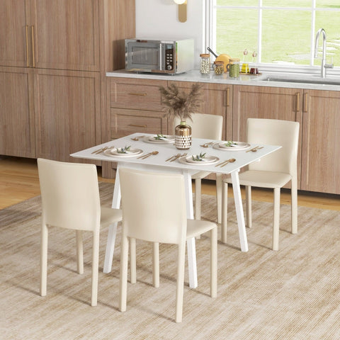Rootz Folding Dining Table - Versatile Table - Stylish Table - Space-Saving Design - Durable Pinewood - Multi-Functional Use - 86D x 110W x 75H cm (Fully Unfolded)