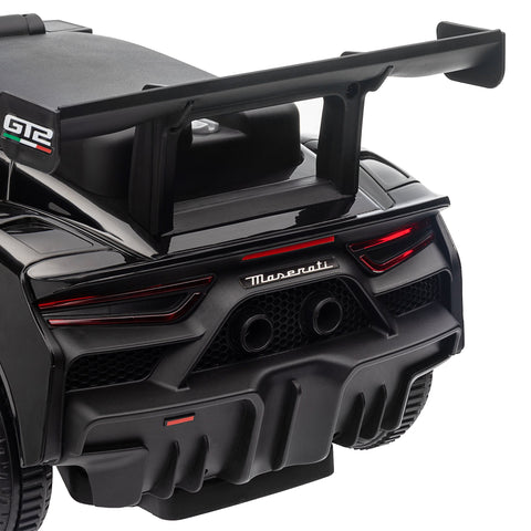 Rootz Maserati GT2 Ride-On Car - Kids Slide Car - Toy Vehicle - Horn & Music - 65L x 29W x 37H cm - Black
