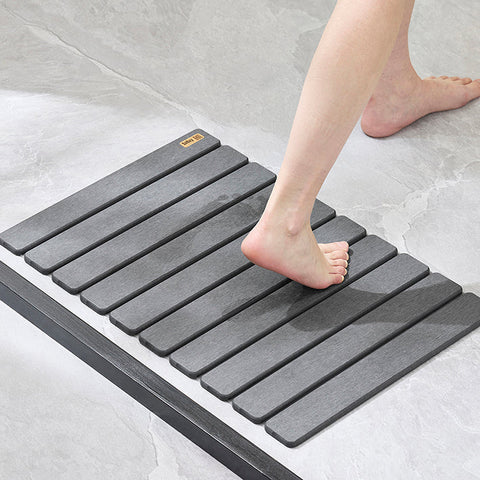 Rootz Bathing Mat - Shower Mat - Non-Slip Absorbent Mat - Fast Water Absorption - 59cm x 39cm x 1cm