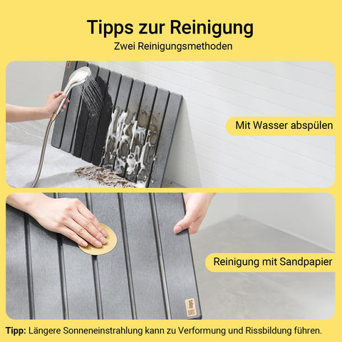 Rootz Bathing Mat - Shower Mat - Non-Slip Absorbent Mat - Fast Water Absorption - 59cm x 39cm x 1cm