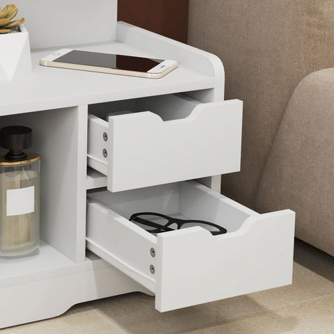 Rootz Bedside Table - Nightstand - Storage Organizer - Elegant Design - 40cm x 30cm x 60cm