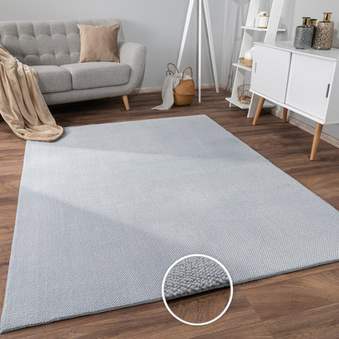 Soft Silky Pile Rug – Modern High-Low Pattern – Durable & Easy to Clean