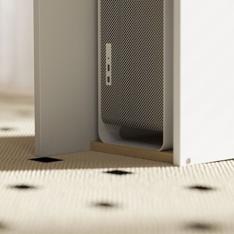 Rootz Computer Table Desk - Workstation - Office Table - Efficient Storage - Brown +White - 113cm x 45cm x 138.5cm