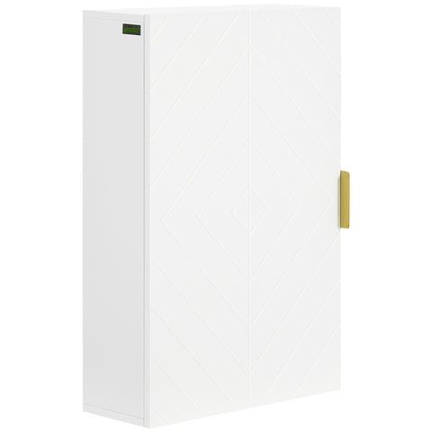 Rootz Wall Mounted Bathroom Cabinet - Wall Pharmacy Cabinet - Adjustable Shelf - Space-Saving Design - 40cm x 15cm x 60cm