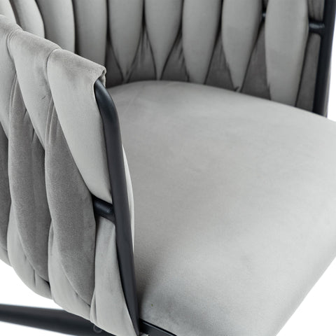 Rootz Velvety Soft Office Chair - Ergonomic Desk Chair - 360° Rotatable Swivel Chair - Height Adjustable - 56cm x 52cm x 73cm