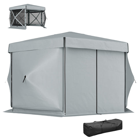 Rootz Garden Pavilion - Garden Tent - Party Tent - Waterproof & UV Resistant - Grey - 360cm x 315cm x 220cm