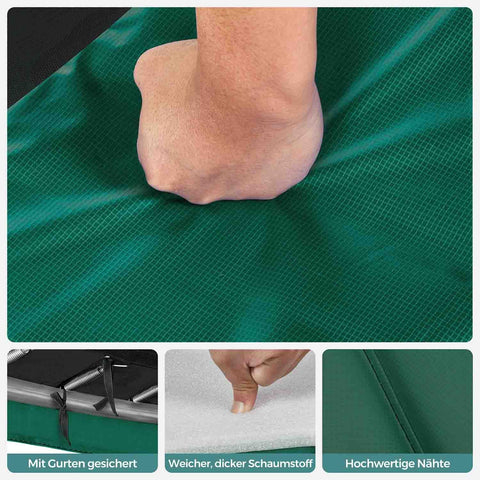 Rootz Trampoline Edge Cover - Veiligheidspad - Beschermende mat - PVC-materiaal - EPE-schuim - PE-stof - 183 cm x 127 cm x 28 cm