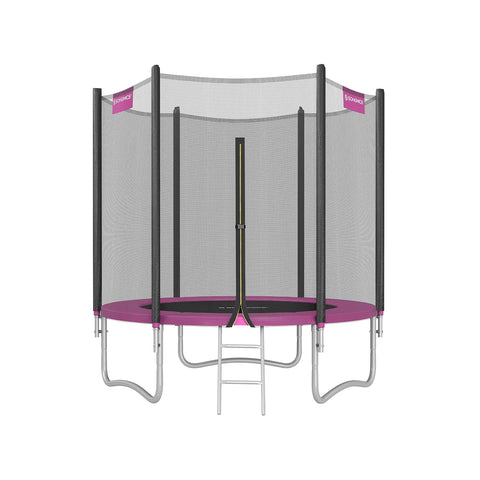 Rootz 10ft Trampoline met Veiligheidsnet - Zwart-Blauw - Gegalvaniseerd stalen frame - Springmat - 183cm x 230cm - Capaciteit 100kg