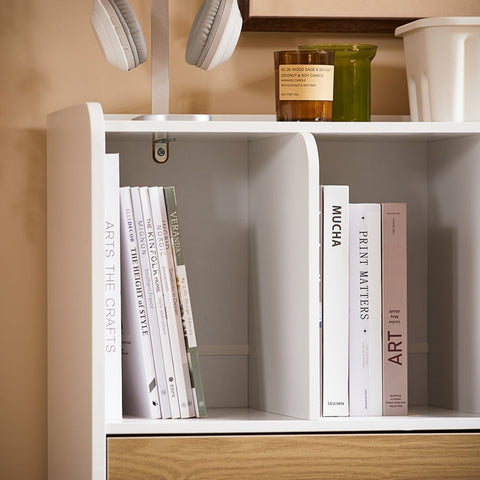 Rootz Storage Shelf - Bookcase - Space Organizer - Versatile Storage Solution - 72x110x30cm