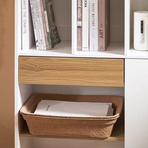 Rootz Storage Shelf - Bookcase - Space Organizer - Versatile Storage Solution - 72x110x30cm