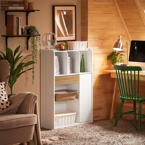 Rootz Storage Shelf - Bookcase - Space Organizer - Versatile Storage Solution - 72x110x30cm