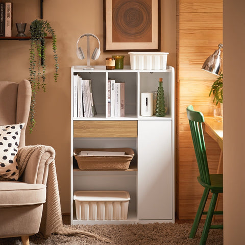 Rootz Storage Shelf - Bookcase - Space Organizer - Versatile Storage Solution - 72x110x30cm