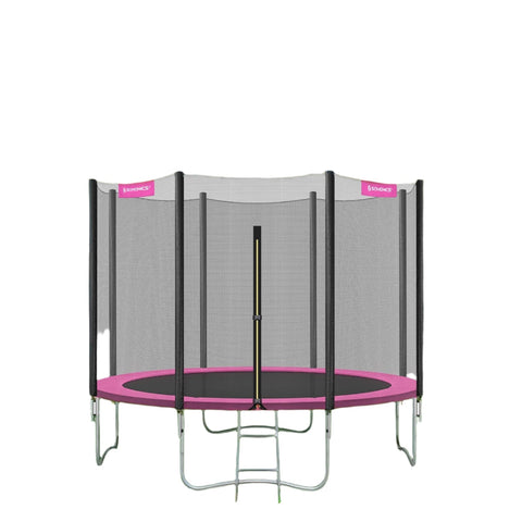 Rootz Trampoline 183 cm - Garden Trampoline - Outdoor Bounce - Safety Net Included - Galvanized Steel - 183cm D x 230cm H