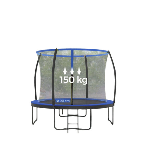 Rootz 305cm Garden Trampoline - Outdoor Trampoline - Family Jumping Fun - Safety Net Included - 150kg Capacity - 76cm Height