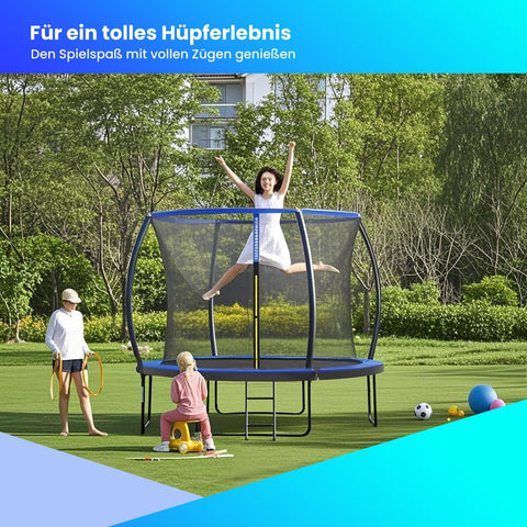 Rootz 305cm Garden Trampoline - Outdoor Trampoline - Family Jumping Fun - Safety Net Included - 150kg Capacity - 76cm Height