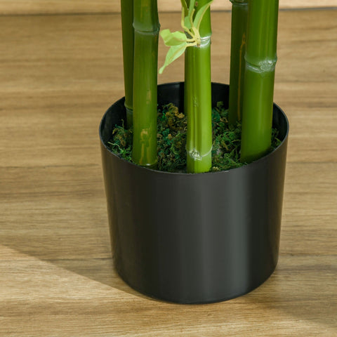 Rootz Artificial Bamboo Plant - Faux Indoor Tree - Decorative Greenery - 924 Leaves - Natural Look - 150cm x Ø17cm