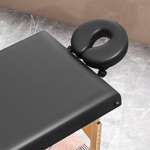 Rootz Height-Adjustable Massage Table - Portable Spa Bed - Foldable Therapy Table - Foam Comfort - 185cm x 70cm
