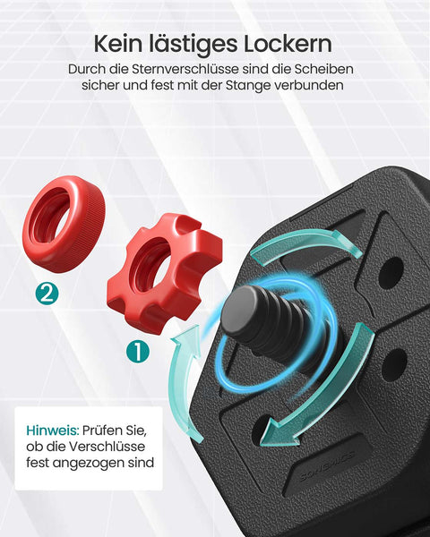 Rootz Barbell & Dumbbell Set - Weightlifting Set - Fitness Equipment - Total 40kg - Black - Steel & Concrete - 135cm x 21.8cm x 21.5cm