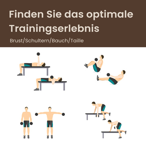 Rootz 2-in-1 Dumbbell Set - Barbell Kit - Adjustable Weights - Space-Saving Design - 2 x 10 kg - Ink Black