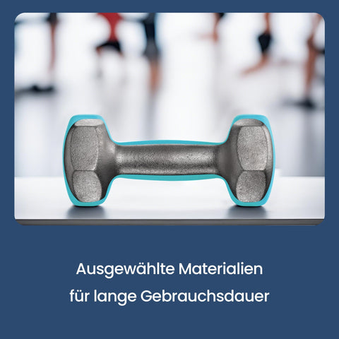 Rootz Dumbbell Set - 3 Pairs - Hand Weights - Neoprene Coated - Strengthen Muscles - 1kg/2kg/3kg - 13.5x6.5x6cm, 16x8x7.5cm, 20x9x8.5cm