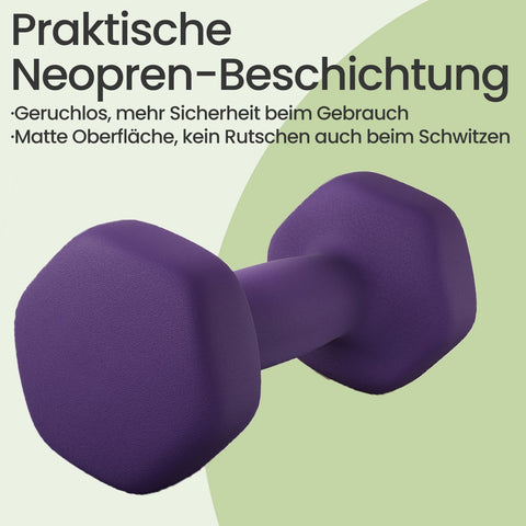 Rootz 2 Dumbbell Set - Free Weights - Home Gym Equipment - Space-Saving - Vinyl Coated Cast Iron