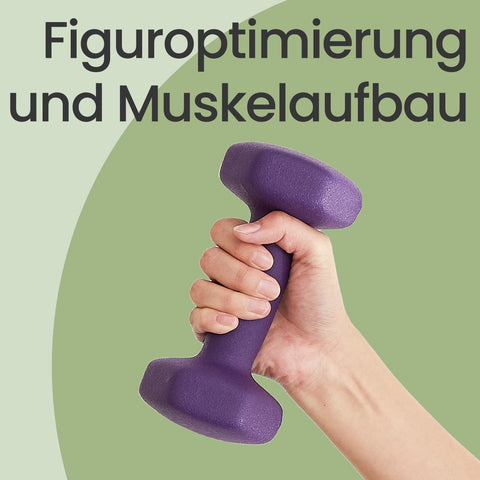 Rootz 2 Dumbbell Set - Free Weights - Home Gym Equipment - Space-Saving - Vinyl Coated Cast Iron